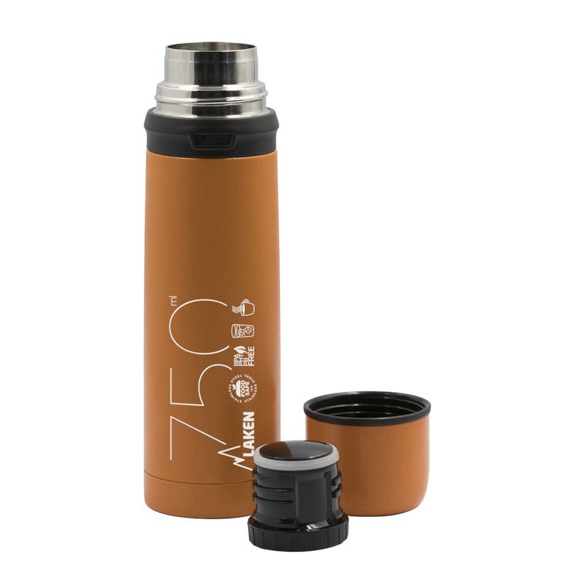 Termos din inox pentru lichide Tapon-Vaso, Orange, 750 ml, Laken